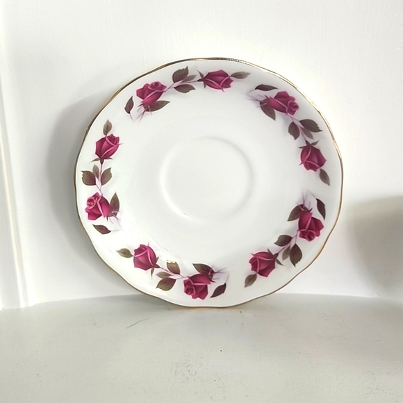 Colclough Bone China Pink Rose Tea Cup and Saucer - Picture 4 of 6